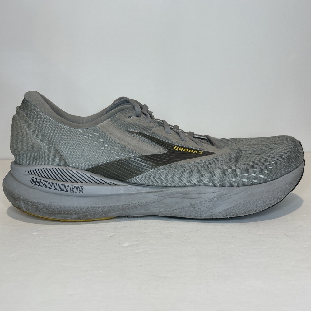 Brooks Adrenaline GTS 24 Men's 13 Alloy White Gold Fusion Road Athletic Running